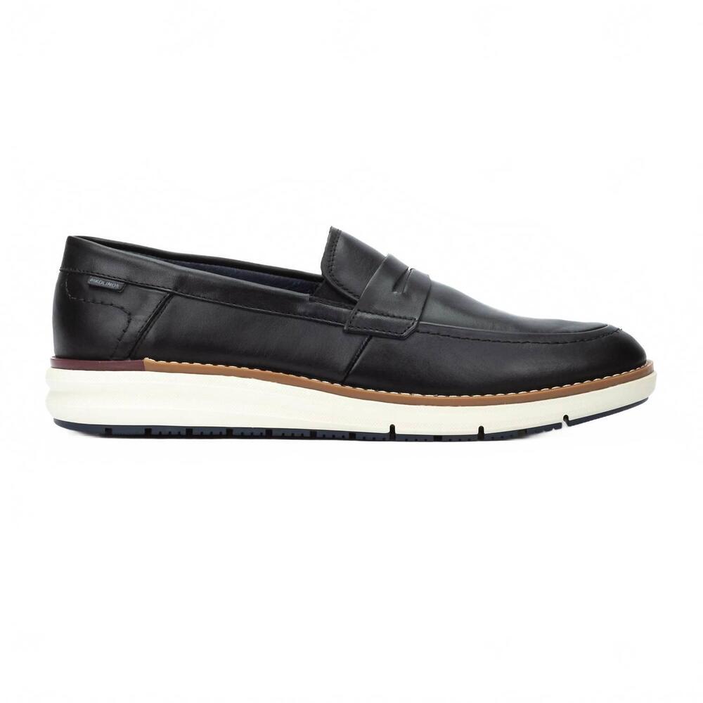 NEW PIKOLINOS men's manacor penny loafers in black